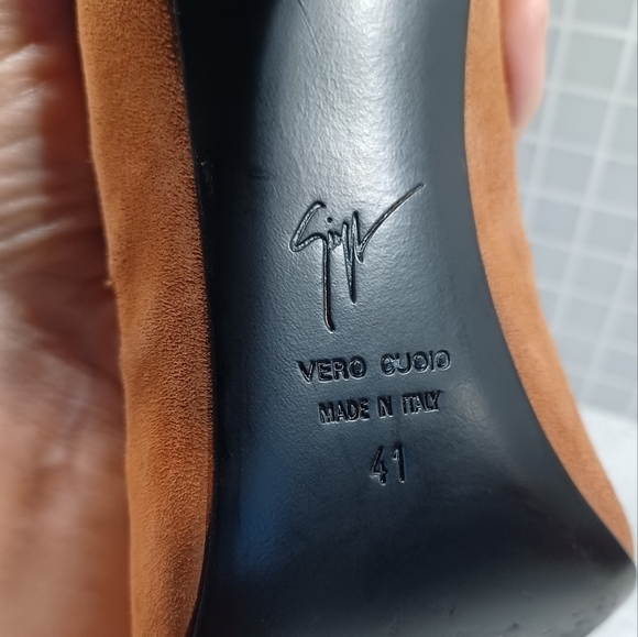 Giuseppe Zanotti lace up scalloped gladiator suede boots sandals heels - Picture 11 of 12